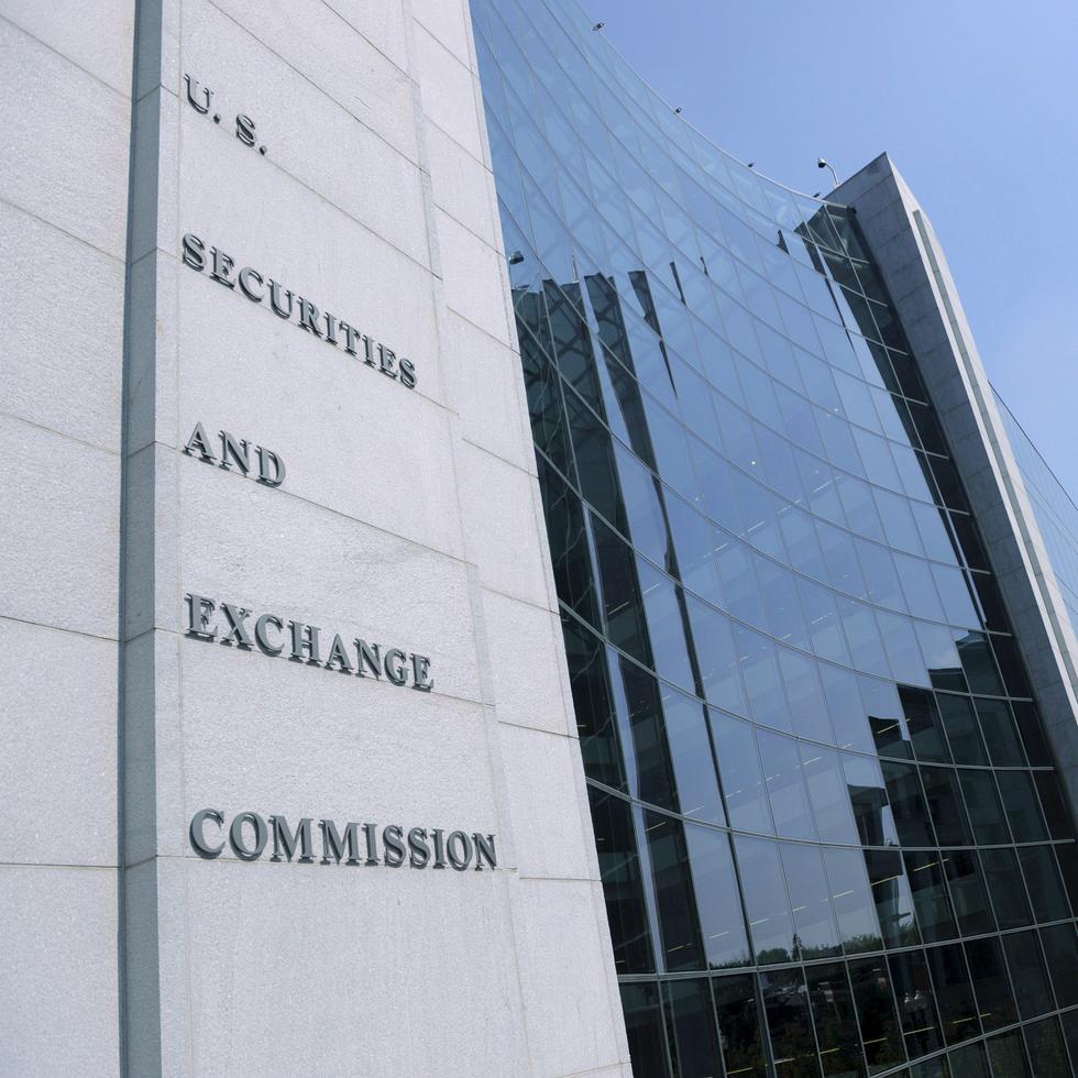 Vista de la sede de la Comisión de Valores y Bolsa (SEC) de EE.UU., en Washington.