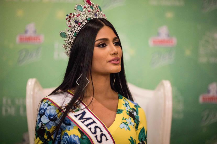 Sthefany Gutiérrez, la nueva reina de belleza de Venezuela, levanta la voz contra el acoso sexual. (EFE)