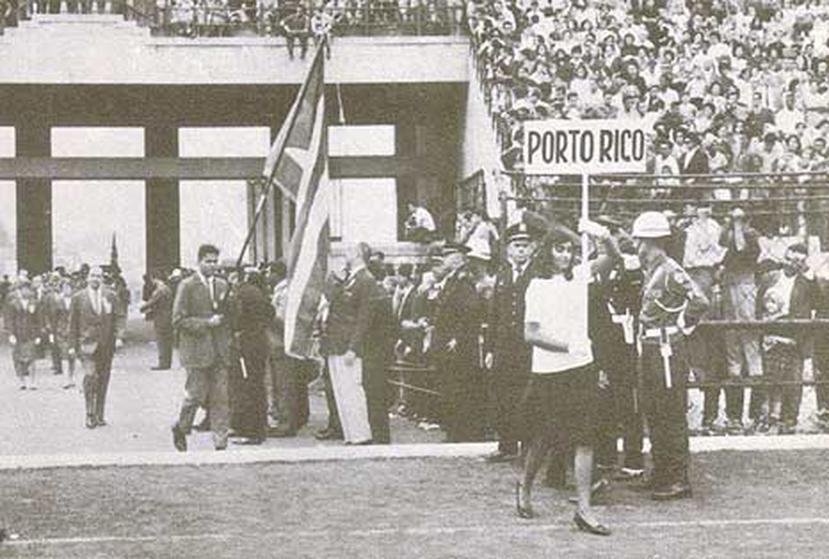 Rubén Cruz fue abanderado y medallista de bronce en los IV Juegos Panamericanos de Sao Paulo en 1963. (Suministada / Carlos Uriarte / Museo del Deporte de Puerto Rico)