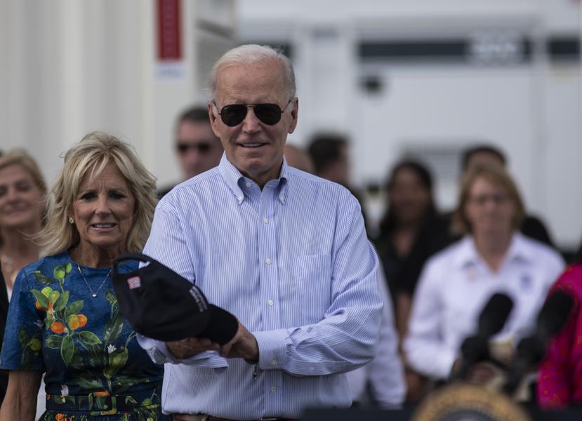 President of the United States, Joe Biden, during his visit to Puerto Rico last month.