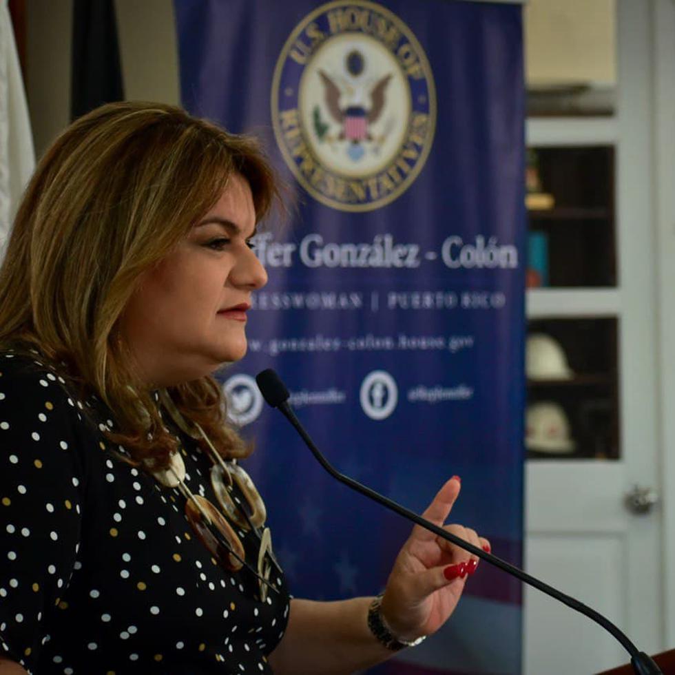 La comisionada residente Jenniffer González.
