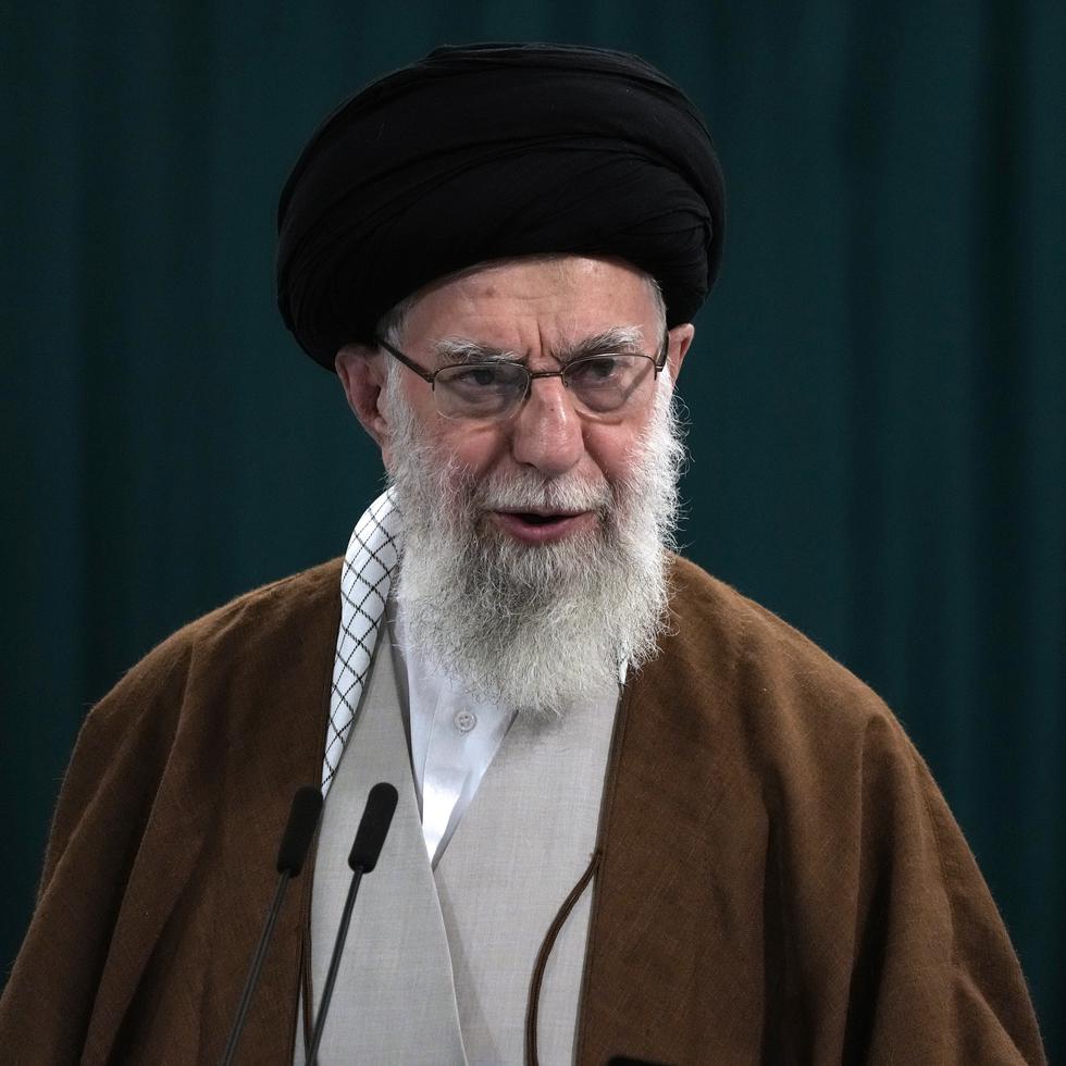 El líder supremo iraní, ayatolá Alí Jamanei, en Teherán, el 10 de mayo.