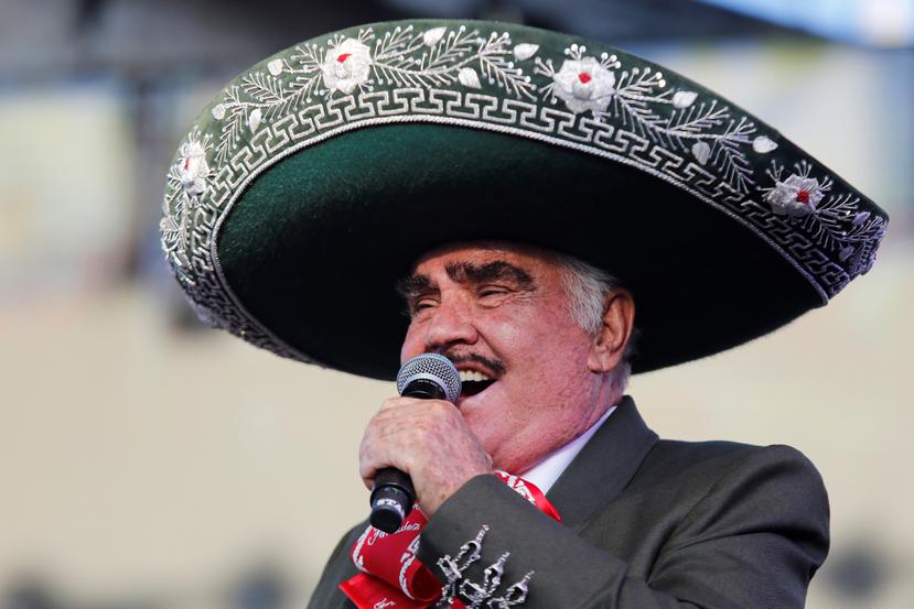 El cantante mexicano Vicente Fernández el 6 de octubre de 2019.