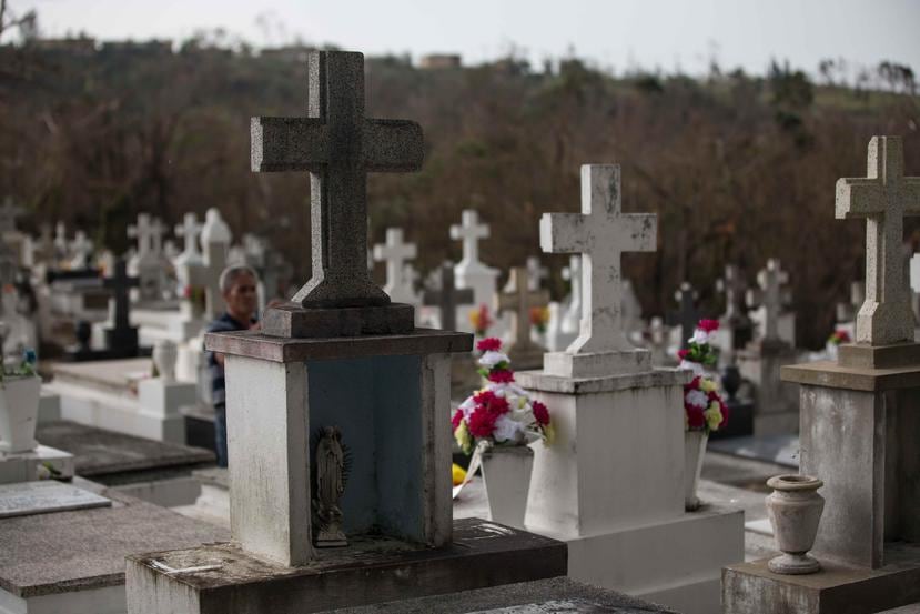 Vista de un cementerio en Lares. (GFRMedia)