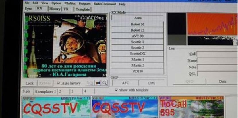 Imagen transmitida desde la Estación Espacial Internacional y que fue recibida con el programa MMSSTV por Eddie Figueroa, radioaficionado de Canóvanas, el 1 de febrero de 2015. (Suministrada)