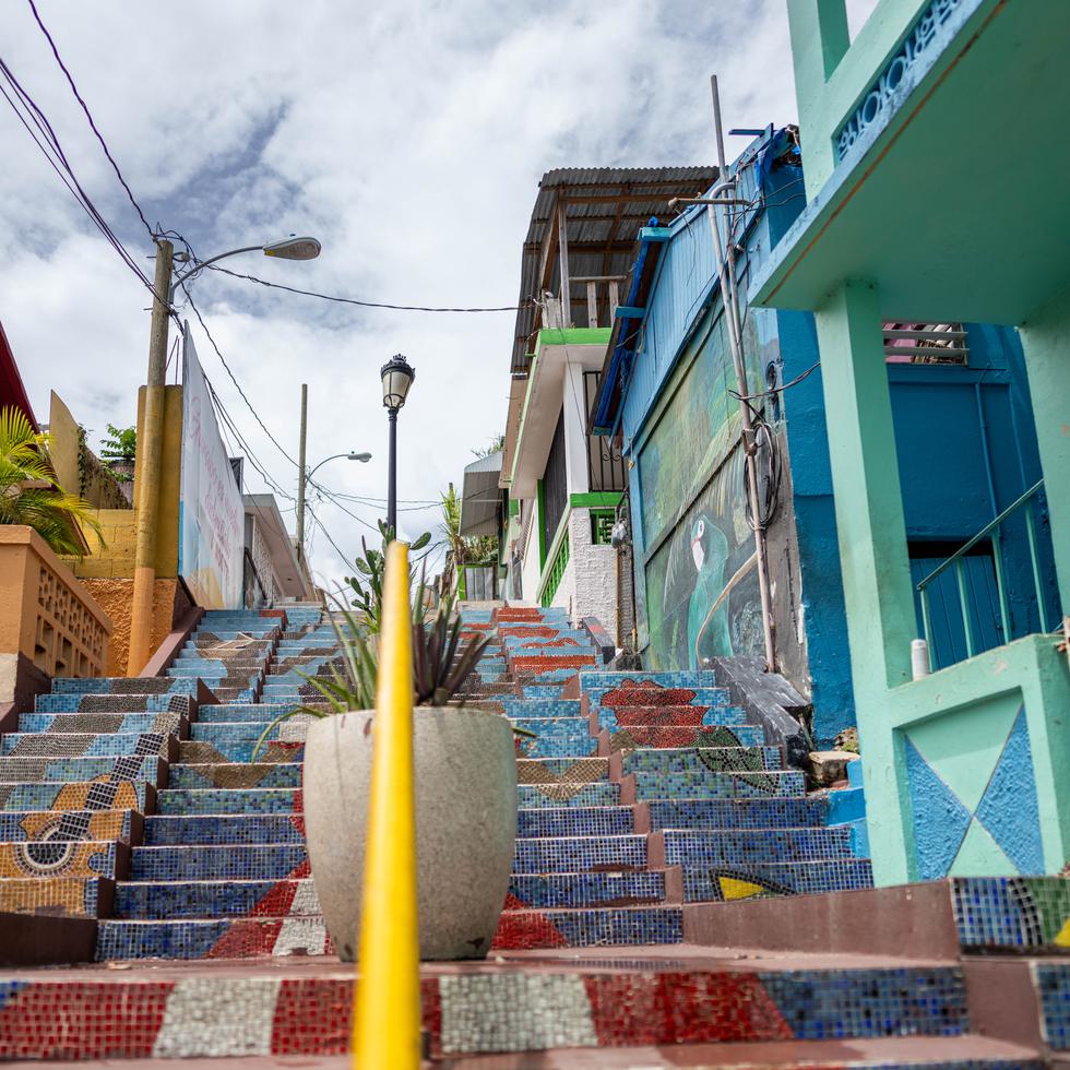 Uno de los símbolos de identidad de Gurabo son sus cinco escaleras, construidas en el 1946.