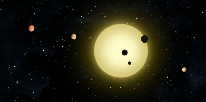 Miles de exoplanetas como el sistema Kepler-11 se han encontrado dentro de la Vía Láctea, pero un nuevo estudio ha descubierto los primeros exoplanetas extragalácticos. (NASA/JPL-Caltech)