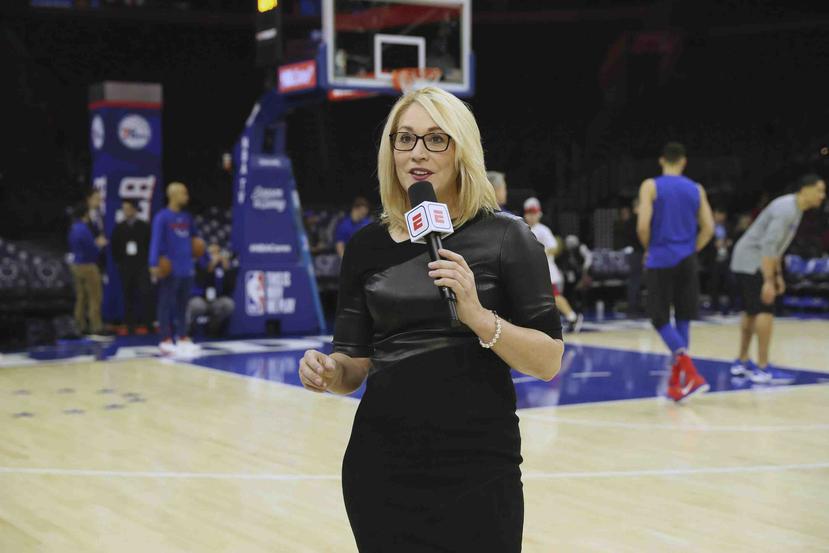 Doris Burke, analista de NBA en ESPN. (AP)