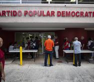 La asamblea del Partido Popular Democrático (PPD) se lleva a cabo en la sede de esa colectividad en Puerta de Tierra.
