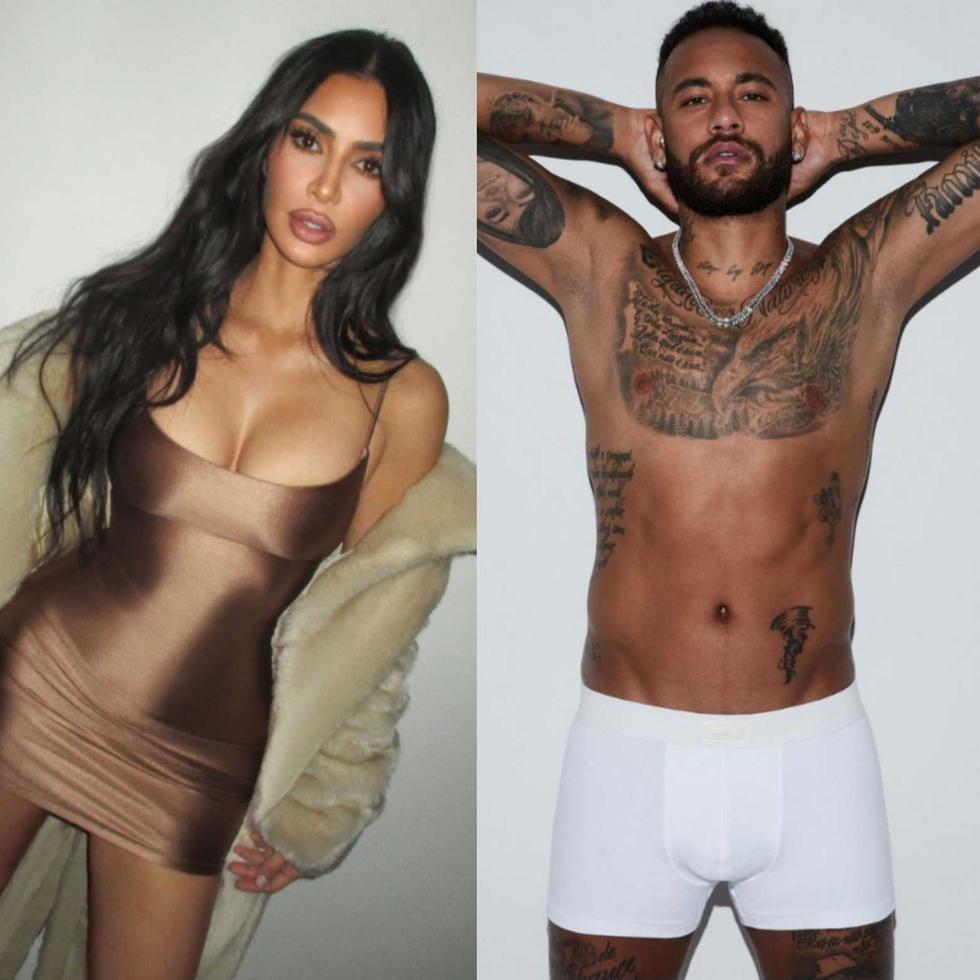 "Skims Men's" de Kim Kardashian cuenta con Neymar como modelo.
