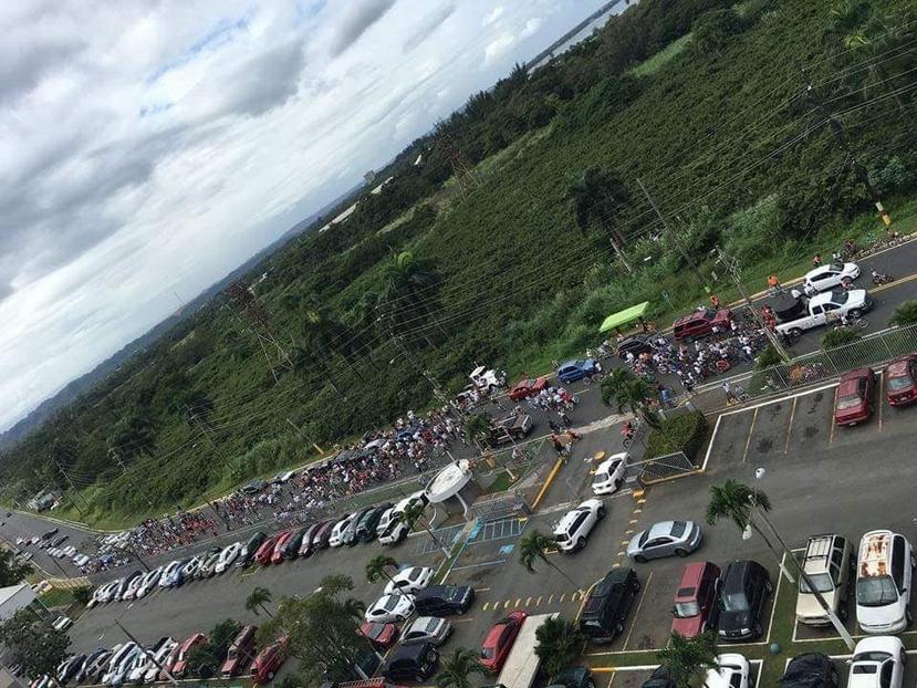 La caravana de bicicletadas camino a la Bahía Viva de Cataño, en su celebración del año pasado, que finalmente reunió a unas 920 personas. (Suministrada)