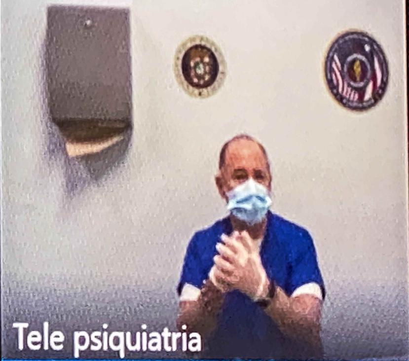 Pablo Casellas asistió a su vista de fianza mediante videollamada. (Captura)