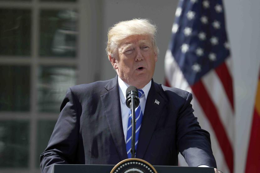 Trump spoke about the federal government initiatives earlier yesterday morning, during a meeting with members of the Federal Committee on Ways and Means of the Chamber of Representatives that are working on the tax reform. (AP)