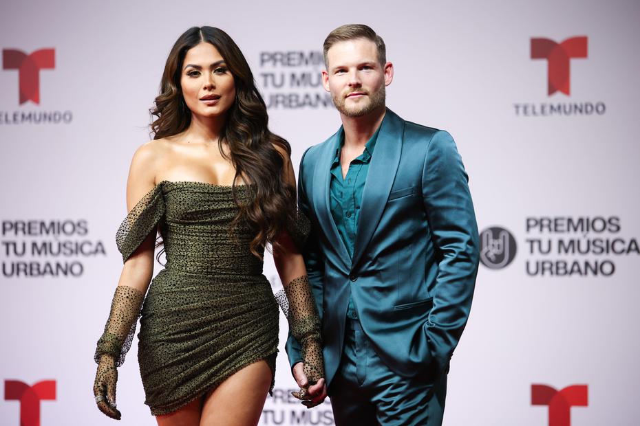 The Miss Universe 2020, the Mexican Andrea Meza, along with her partner, Ryan Antonio.