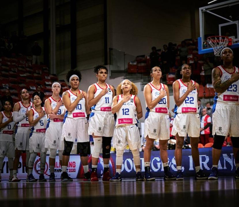 La Selección Nacional femenina de baloncesto durante el Repechaje Olímpico en Francia. (FIBA)