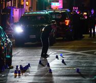 La escena después del tiroteo en Sacramento, California, el 3 de abril de 2022.