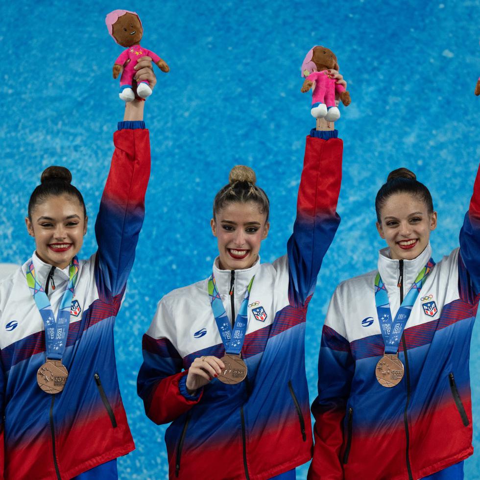 El conjunto boricua, que terminó con puntuación de 236.750, está compuesto por las gimnastas Camille Maldonado, Danna Cortes y Giuliana Cusnier.