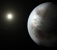 Kepler-452b, descubierto por el telescopio espacial Kepler, es calificado como el "primo de la Tierra" y está en la zona habitable de una estrella similar al Sol, siendo uno de los mejores candidatos para albergar vida extraterrestre. (NASA/Ames JPL)