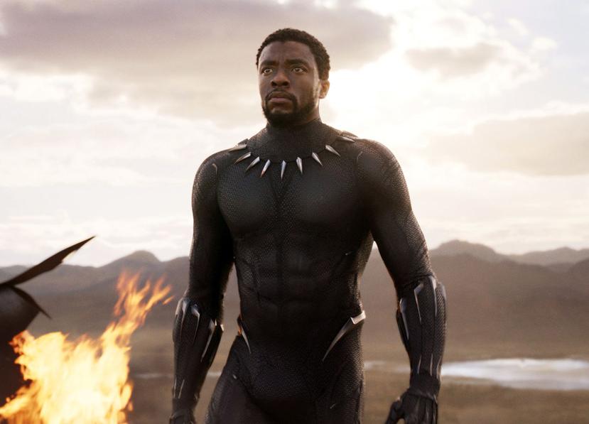 Chadwick Boseman en una escena de "Black Panther". (AP)