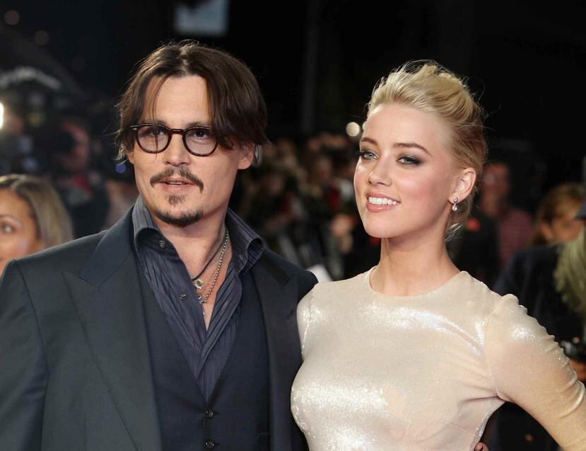 Johnny Depp y Amber Heard. (AP)