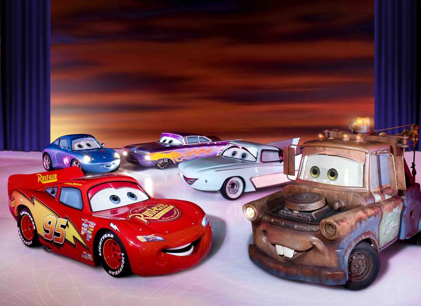 Los personajes de la película Cars forman parte del show. (Suministrada)