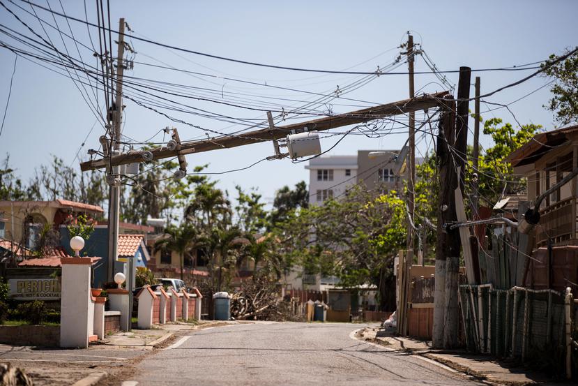 Los daños a la red eléctrica se acumularon tanto en la infraestructura de transmisión como en los postes que distribuyen la luz a las casas.