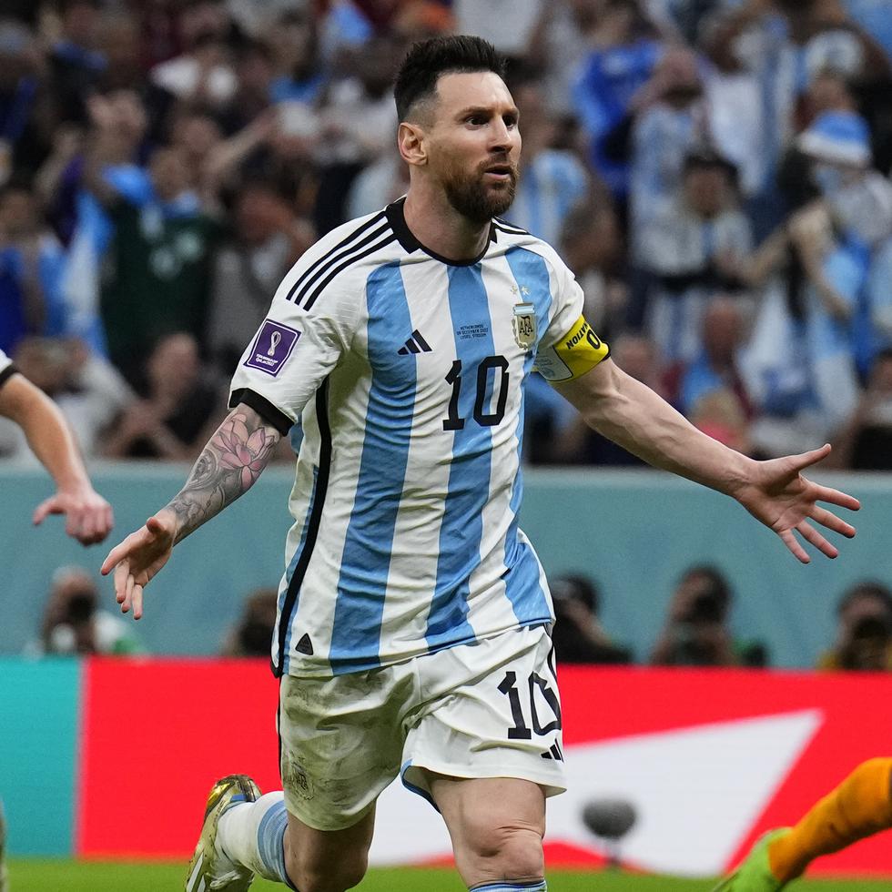 Lionel Messi anotó un penal en el partido contra Países Bajos.