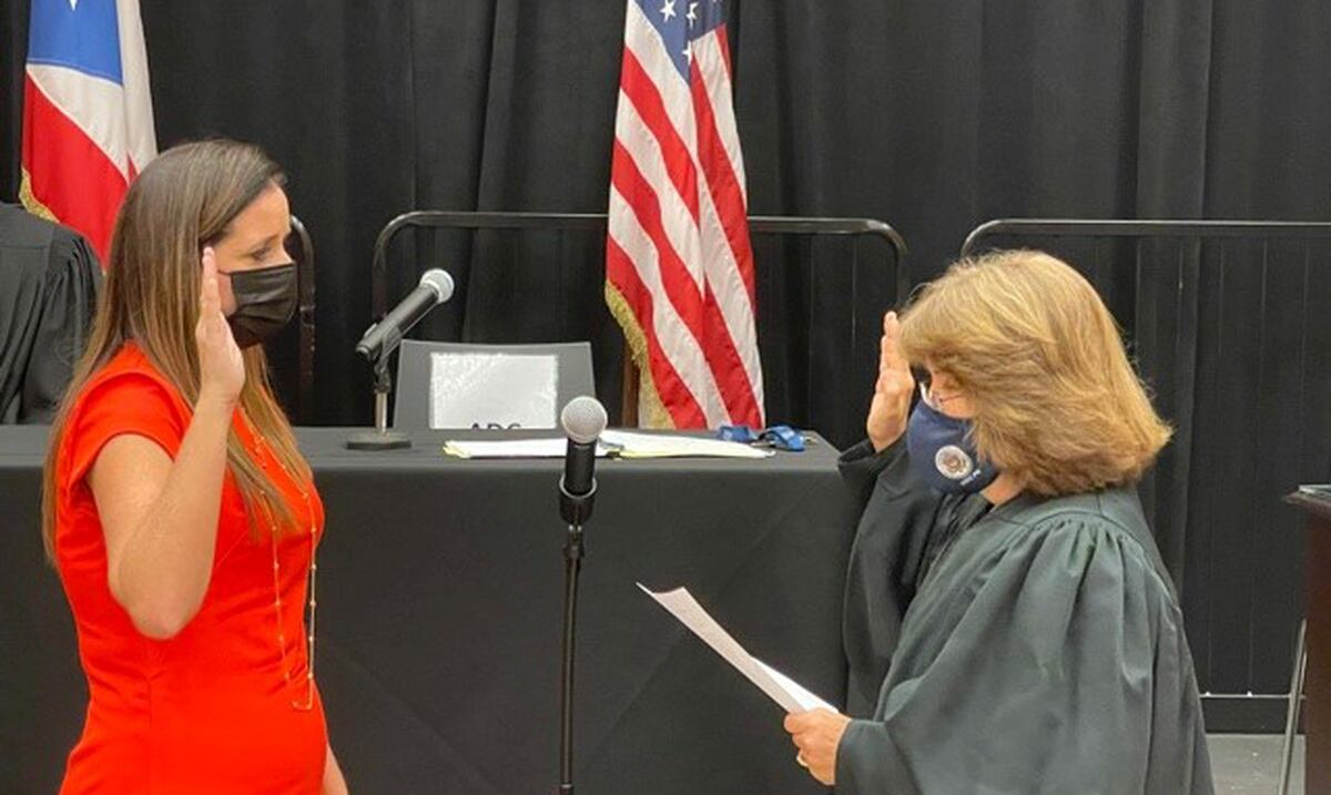 Giselle López Soler is sworn in as the new magistrate of the federal court in Puerto Rico