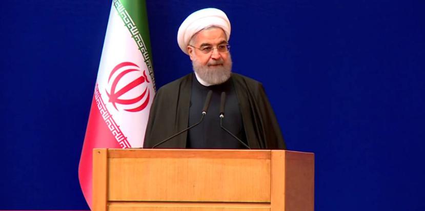 Rohaní dijo que Irán ha optado por "la dirección más directa y menos costosa para estabilizar y continuar ejerciendo sus derechos nucleares". (Captura Youtube)
