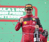 Charles Leclerc celebra tras ganar en Austria el pasado 10 de julio.