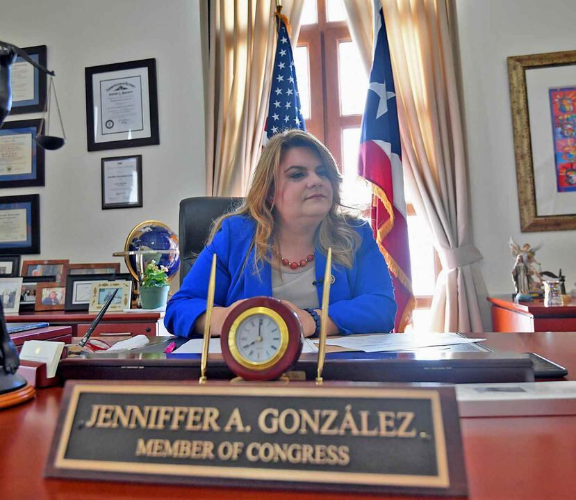 La comisionada residente Jenniffer González anunció, el domingo, que buscará un segundo término en el Congreso. (GFR Media)