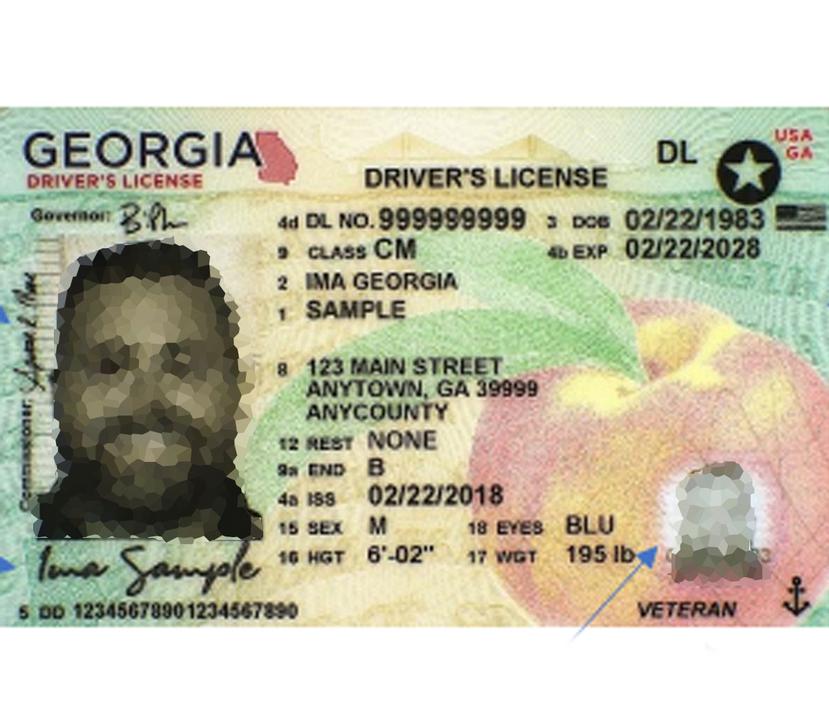 Imagen de la licencia de Georgia.