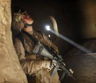 El soldado estadounidense Franklin Romans durante una operación en 2009 en el distrito Garmsir de la volátil provincia de Helmand, en el sur de Afganistán.