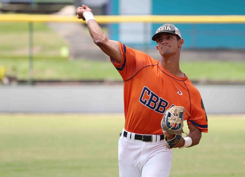 El prospecto Matthew Lugo, de la Carlos Beltrán Baseball Academy. (GFR Media)