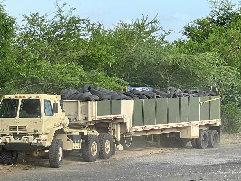 La Guardia Nacional continuará asistiendo al DRNA en el proceso de recolección de gomas a través de toda la isla.