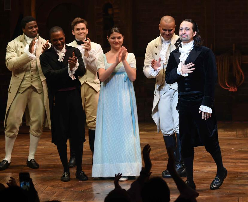 Imagen del musical "Hamilton". (AP)