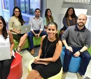 El equipo de Burea, dirigido por su principal ejecutiva, Vivian Vargas (al centro), ya cuenta con 47 empleados.