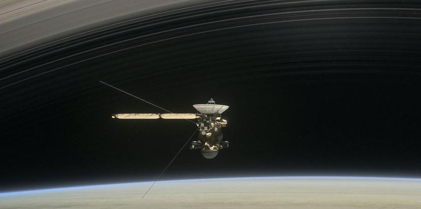 La nave no hará fotos durante su caída final a través de la atmósfera de Saturno. (Captura / NASA)