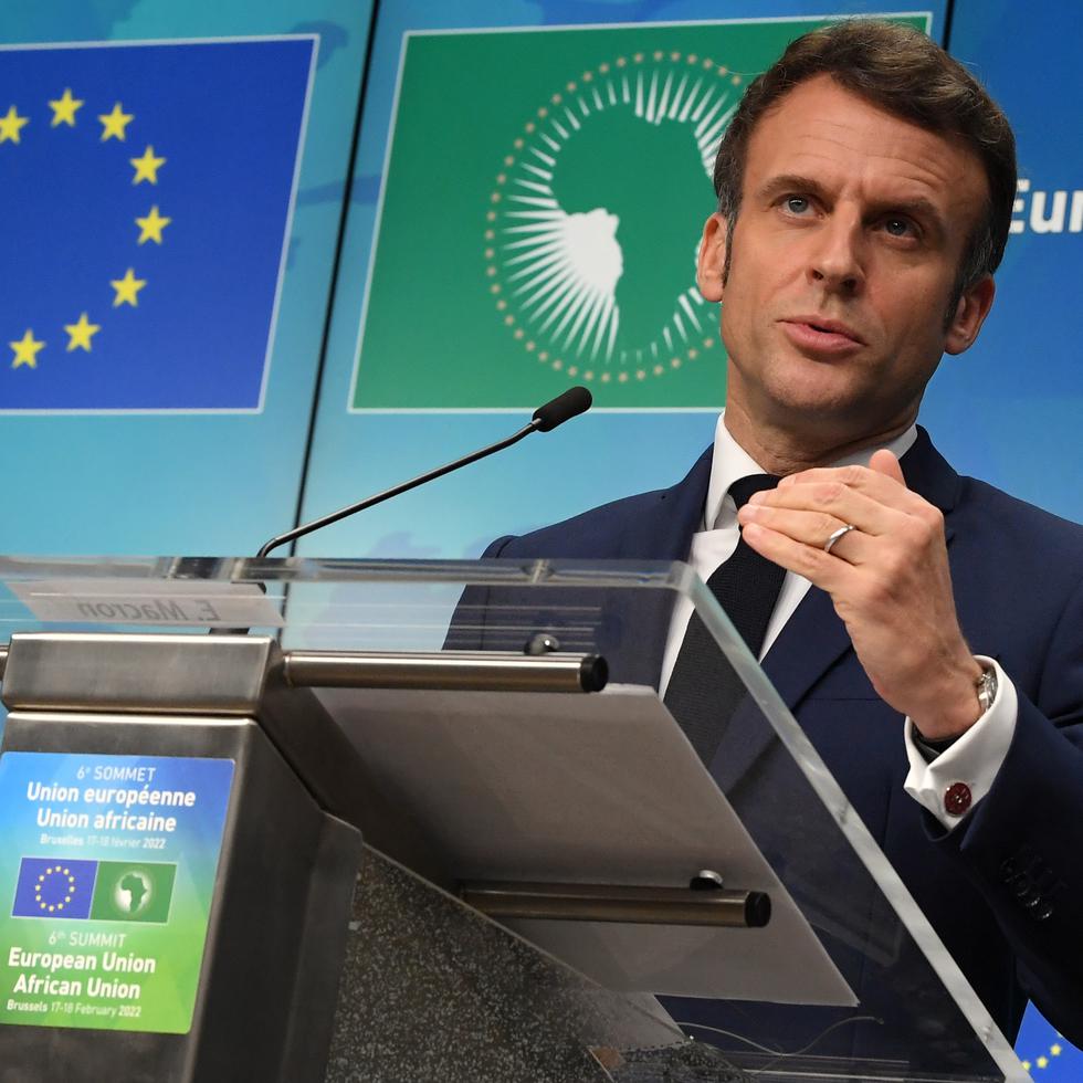El presidente francés, Emmanuel Macron. EFE/EPA/JOHN THYS / POOL
