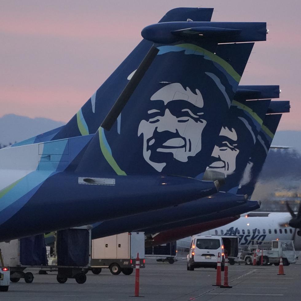 Imagen de archivo de aviones de Alaska Airlines.