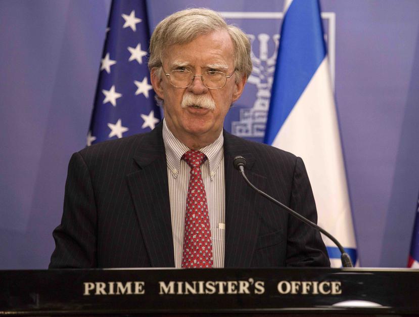 El asesor de seguridad nacional de Estados Unidos, John Bolton. (AP/Tsafrir Abayov)