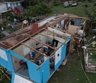 Hurricane Fiona destroyed this house in the Llanos Tunas sector, in Cabo Rojo.