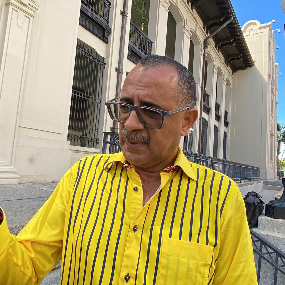 El exsenador y exalcalde, Abel Nazario, durante su comparecencia en el Tribunal Federal del Viejo San Juan cuando se declaró culpable.