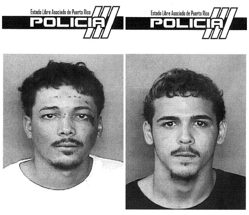 Enrique Orta Torres, alias Kike, (izquierda) y Juan Adorno Torres, alias Chipote, (derecha) son considerados por la Uniformada como gatilleros vinculados a otros asesinatos.