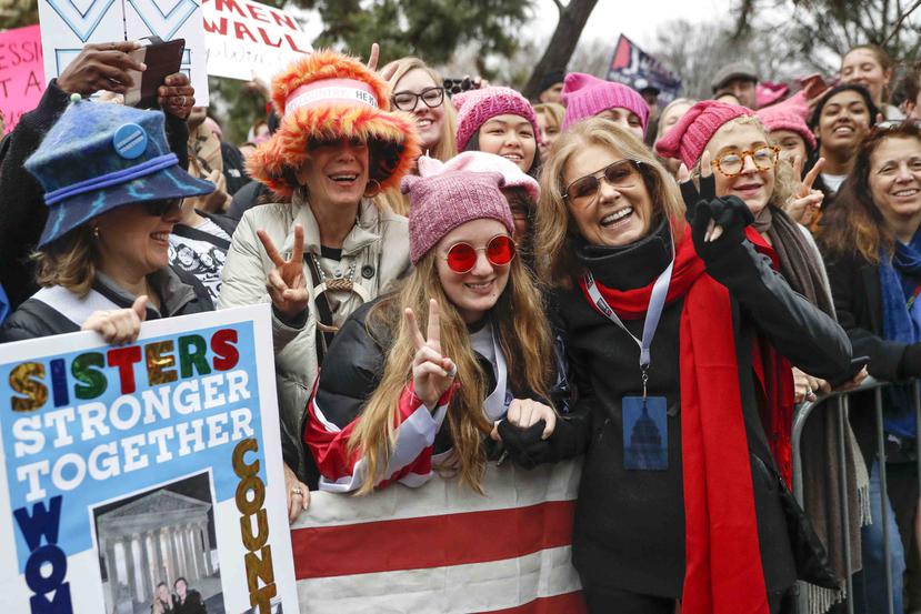 Al contrario que en la Marcha de las Mujeres, la protesta del miércoles se centra en la ausencia de las mujeres. (Archivo / AP)