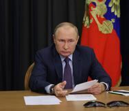 El presidente ruso, Vladimir Putin, el martes en Sochi. EFE/EPA/GAVRIIL GRIGOROV/SPUTNIK / KREMLIN POOL
