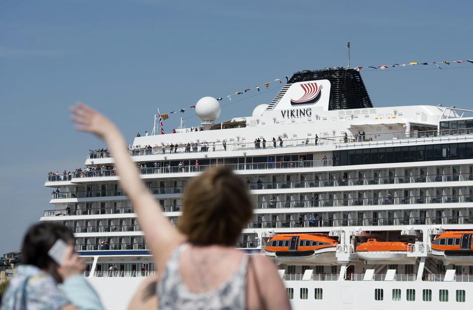 El barco Viking Sea, de la línea de cruceros Viking Cruises.