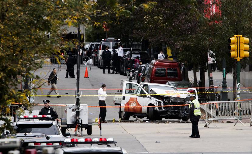 Un terrorista a bordo de una camioneta los arrolló la víspera mientras paseaban en bicicleta por la zona sur de Manhattan. (EFE)