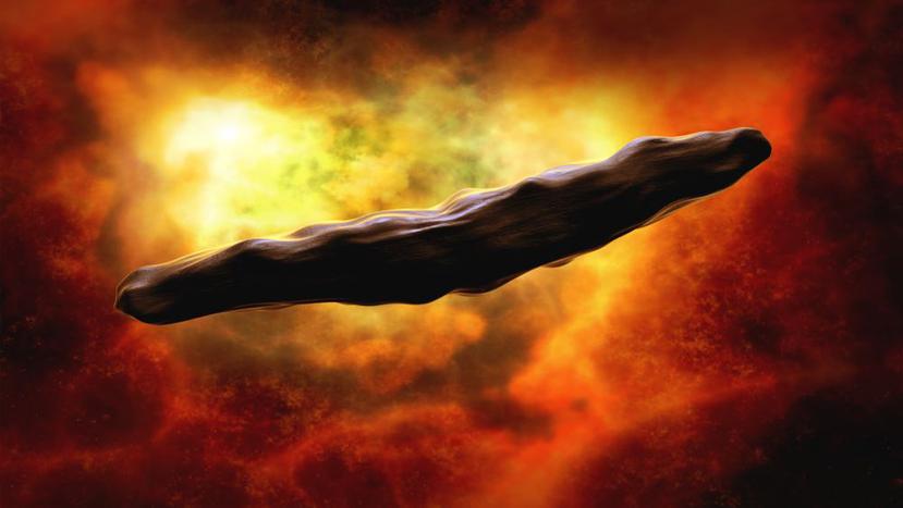 Imagen del objeto conocido como  Oumuamua. (Shutterstock)