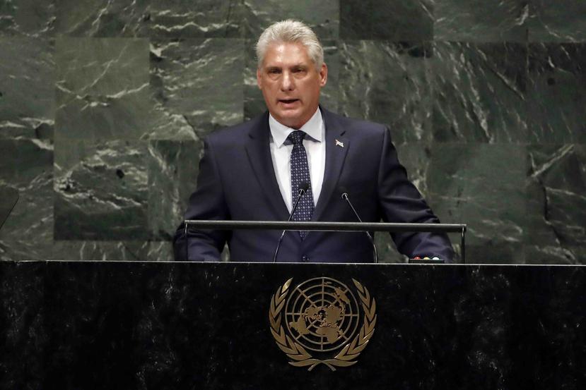 Díaz-Canel dejó claro que Cuba no se doblegará ante la presión de Estados Unidos para conseguir avances democráticos y económicos en la isla. (AP)